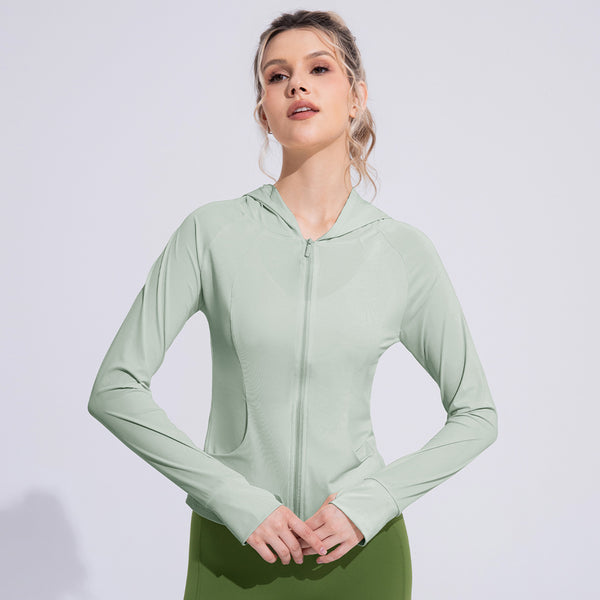 Women's Summer UV Protection Long Sleeve Cool Feeling Ice Silk Sun Protection Clothing